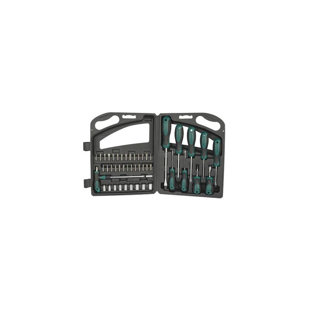 BRÜDER MANNESMANN Kit d'outils, 47 pièces, dans une malette