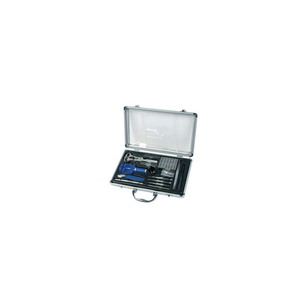 BRÜDER MANNESMANN Kit d'outils d'horloger, malette en alu