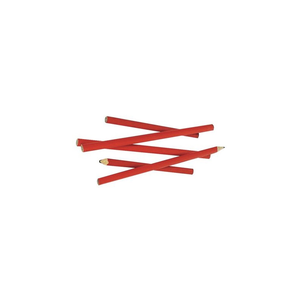 BRÜDER MANNESMANN Crayon de charpentier, oval, rouge, 180 mm