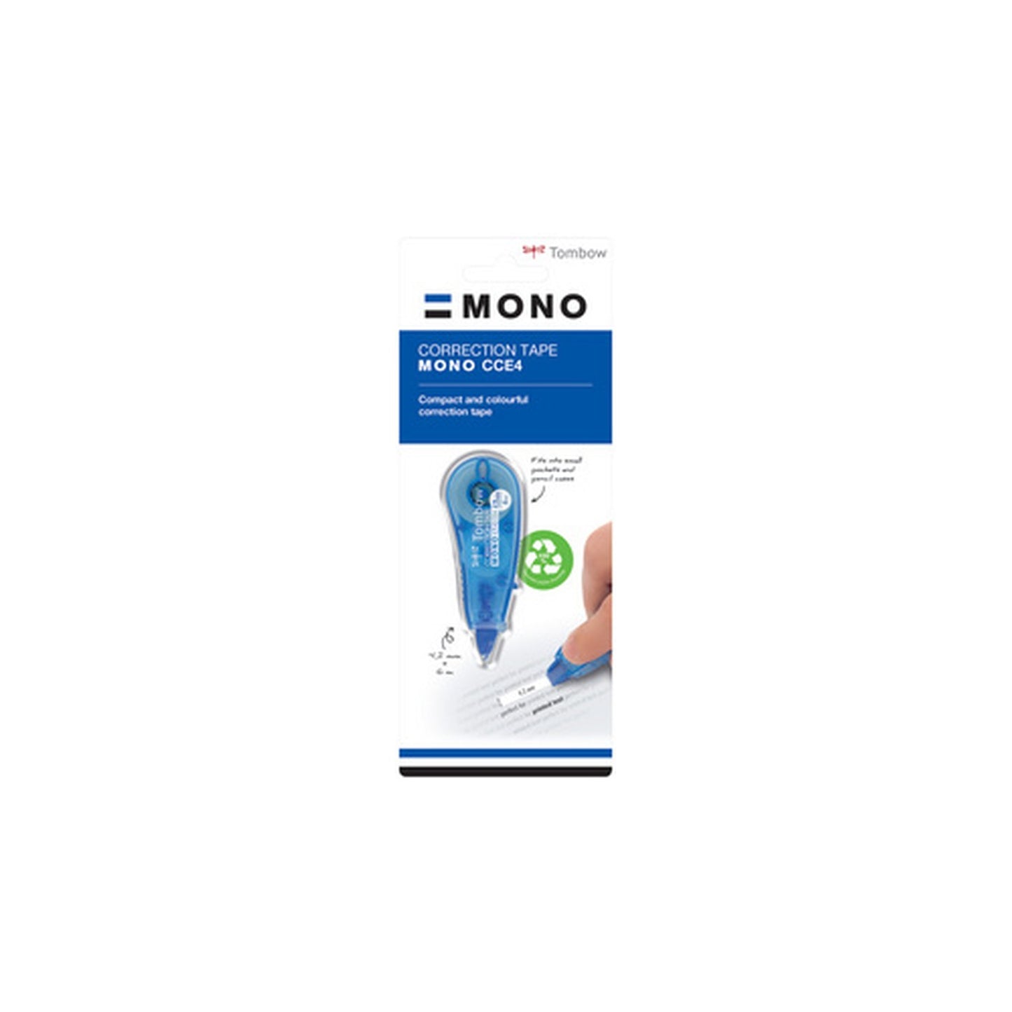 TOMBOW Roller de correction MONO CT-CCE4, 4,2 mm x 6 m, bleu