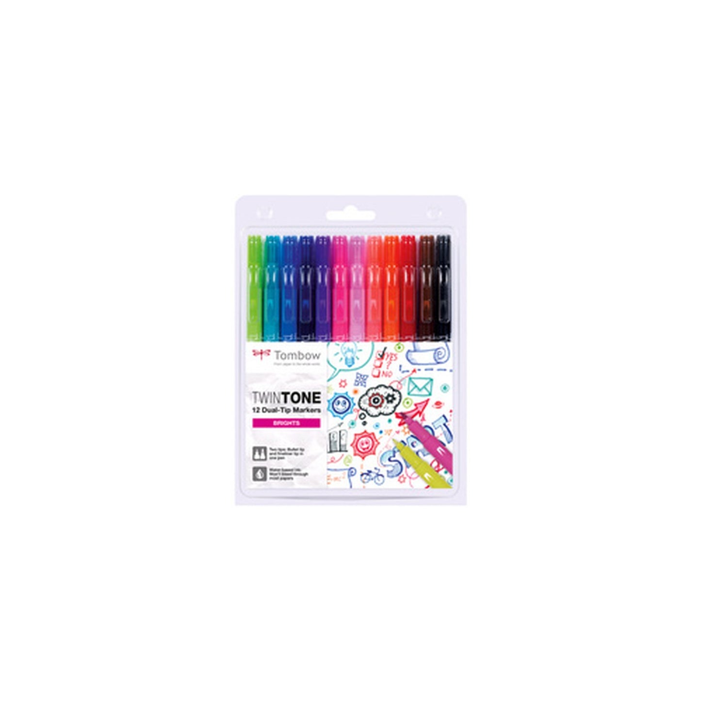 Tombow Feutre double pointe "TwinTone" Bright Colours