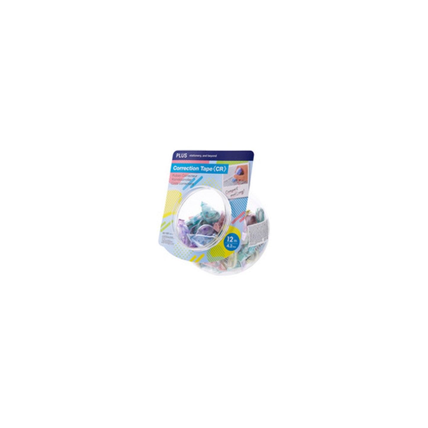 PLUS JAPAN Rouleau correcteur "CR", 4,2mm x 12m, dans bocal