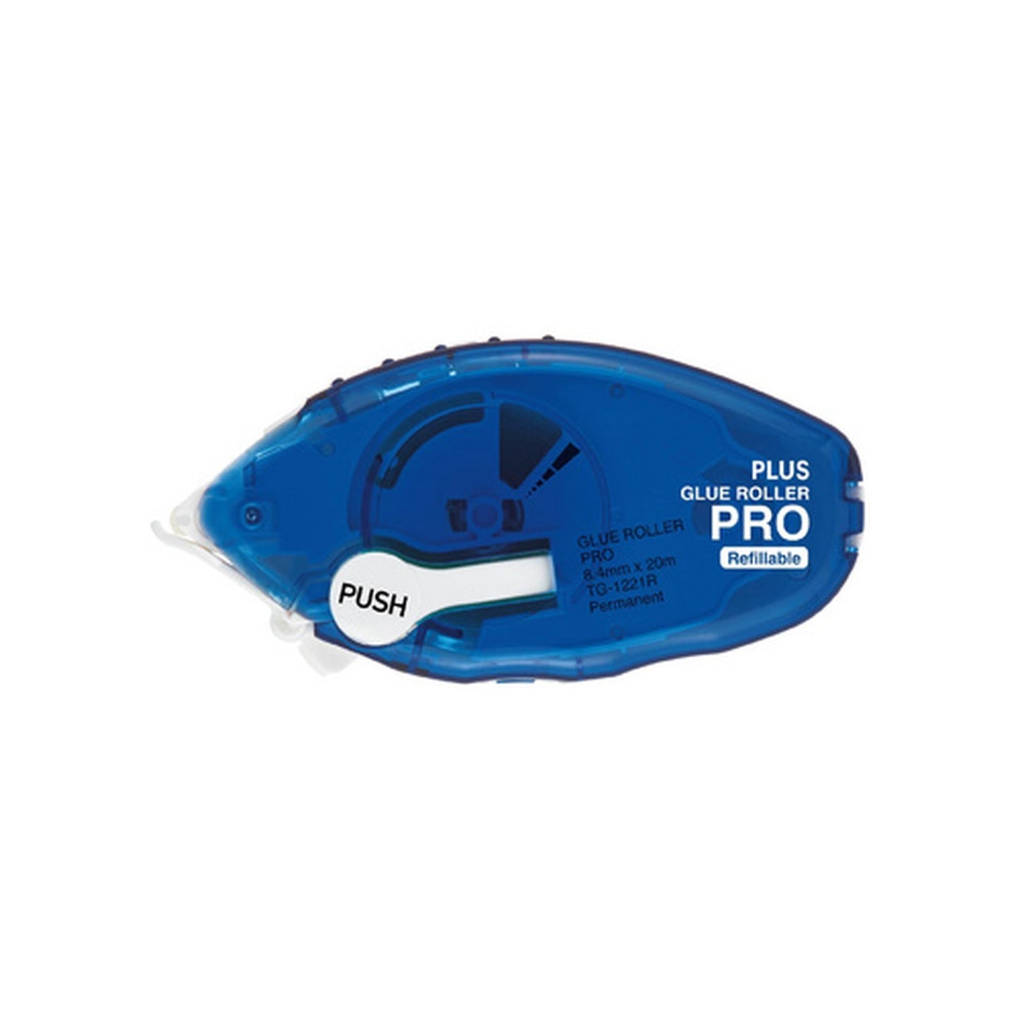 PLUS JAPAN Roller de colle Pro TG-1221, 8,4 mm x 20 m, bleu