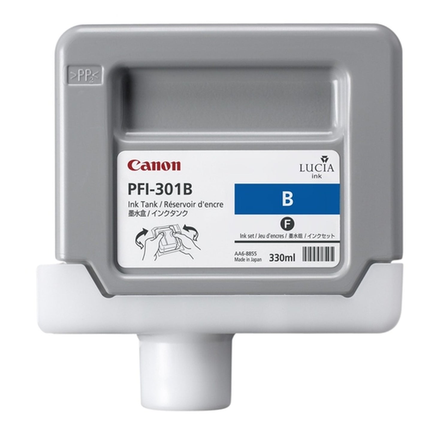 Cartouche Jet d'encre de Marque Canon PFI-301B (1494B001) Pigment BLEU (330 ml)