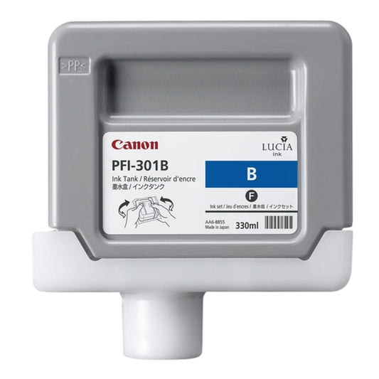 Cartouche Jet d'encre de Marque Canon PFI-301B (1494B001) Pigment BLEU (330 ml)