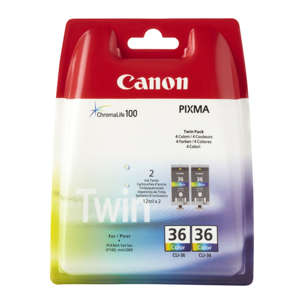 Cartouche d'origine Canon 1511B018 / CLI-36 - multicouleur