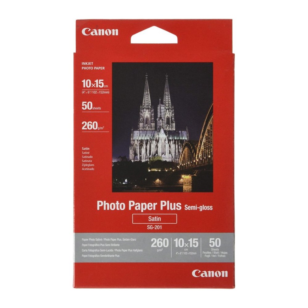 Papier photo 10x15 d'origine Canon 1686B015 / SG-201