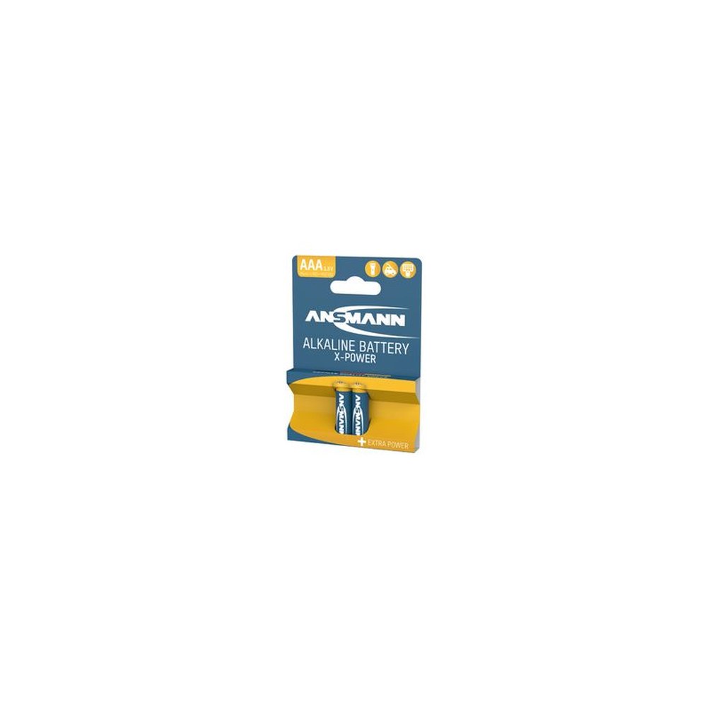 ANSMANN Pile alcaline "X-Power", Micro AAA, blister de 2
