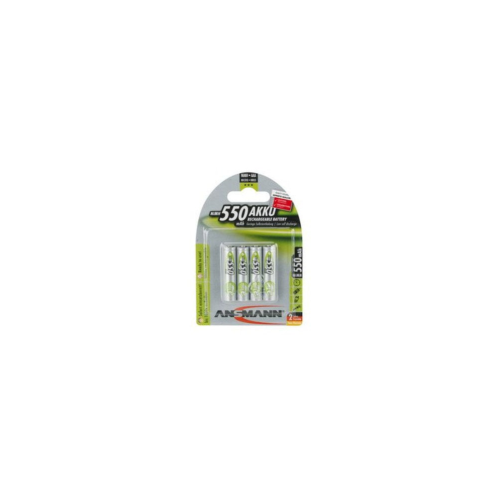ANSMANN Pile rechargeable maxE NiMH, Micro AAA, blister de 4