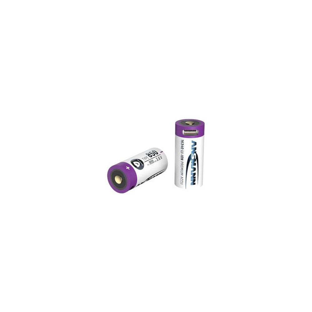 ANSMANN Pile rechargeable Li-Ion 16340 avec fiche USB-C