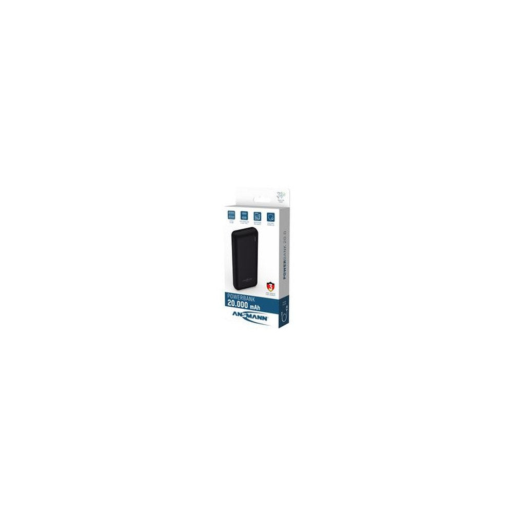 ANSMANN Powerbank PB212, 20.000 mAh, noir