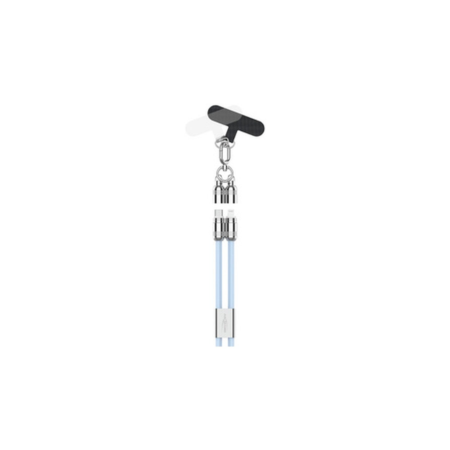 ANSMANN Bandoulière/câble smartphone, USB-C-Lightning, bleu