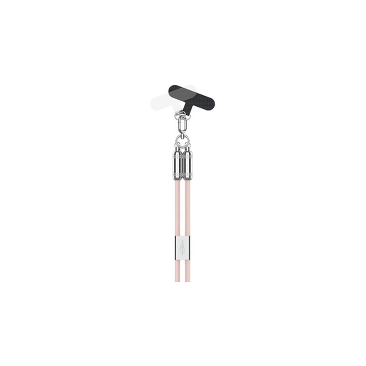 ANSMANN Bandoulière/câble smartphone, USB-C-Lightning, rose