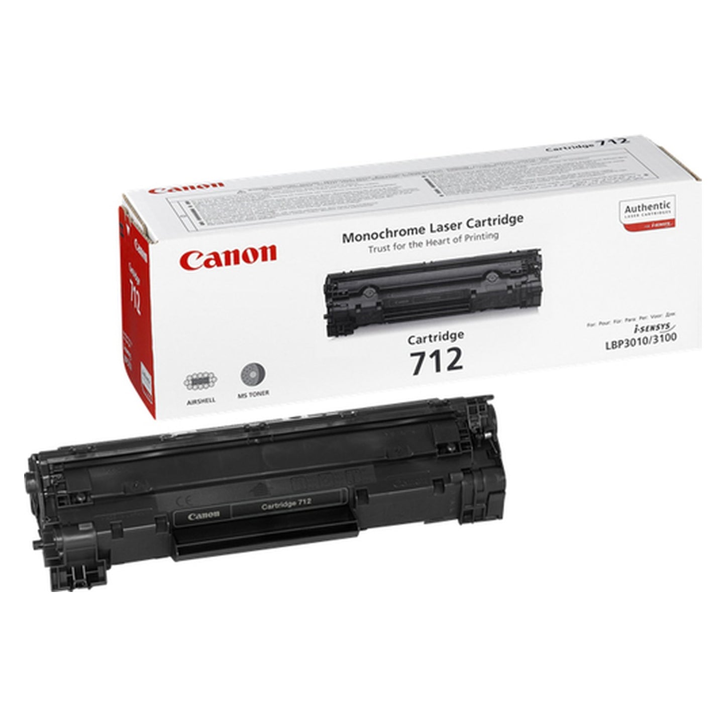 Toner d'origine Canon 1870B002 / 712 - noir