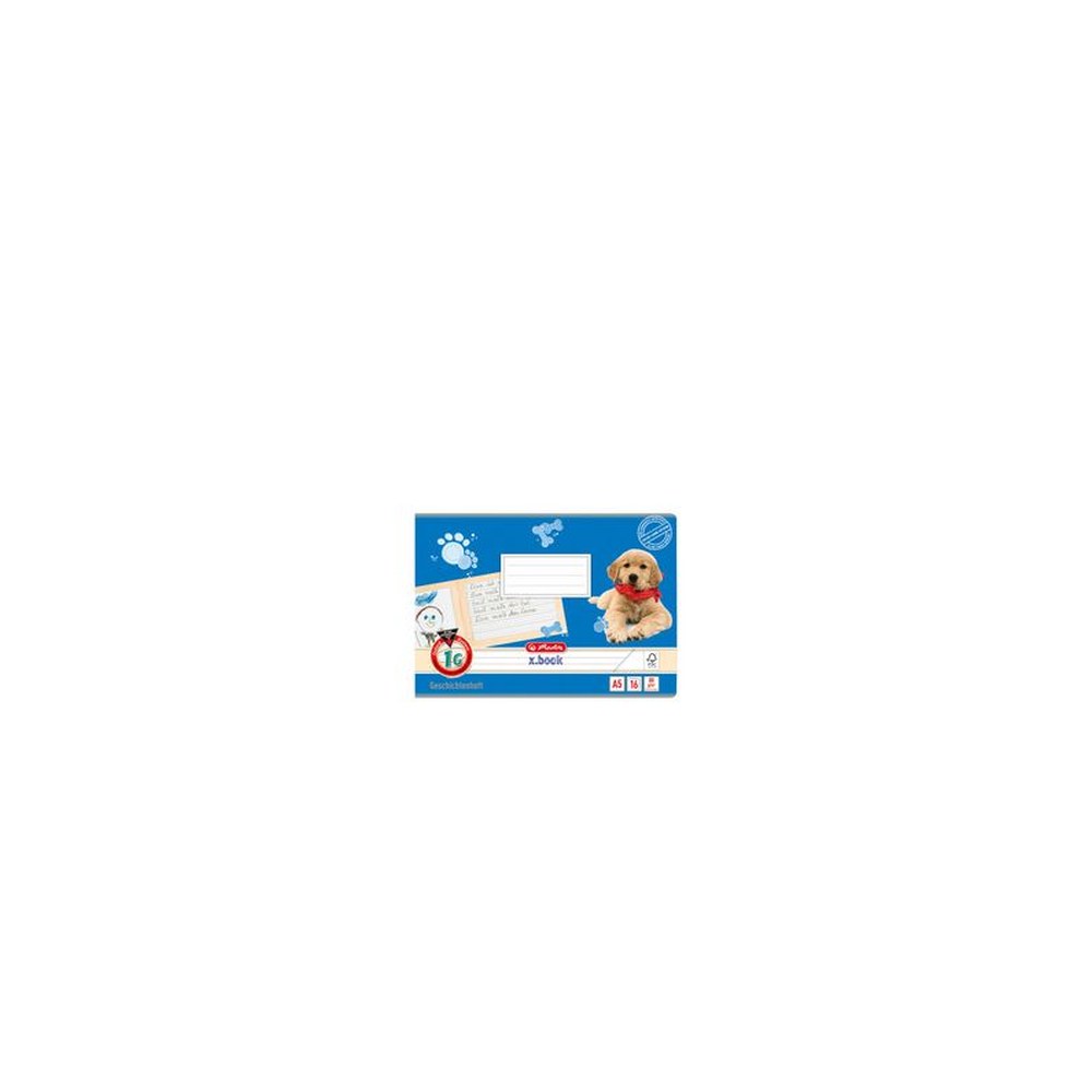 herlitz Geschichtenheft x.book, DIN A5 quer, Lineatur 1G
