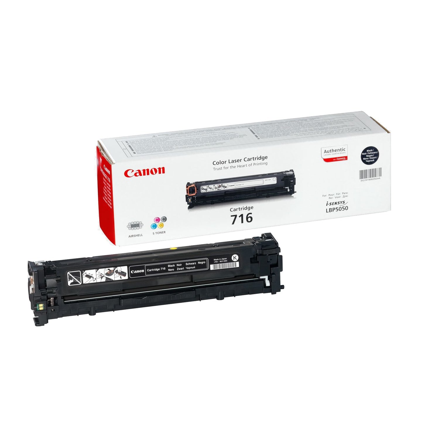 Toner d'origine Canon 1980B002 / 716BK - noir