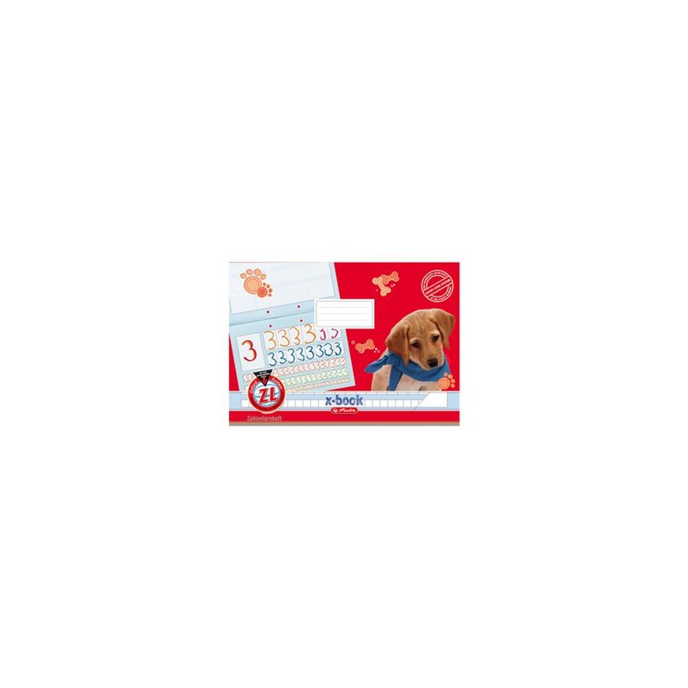 herlitz Zahlenlernheft, x.book, DIN A4 quer, Lineatur ZL