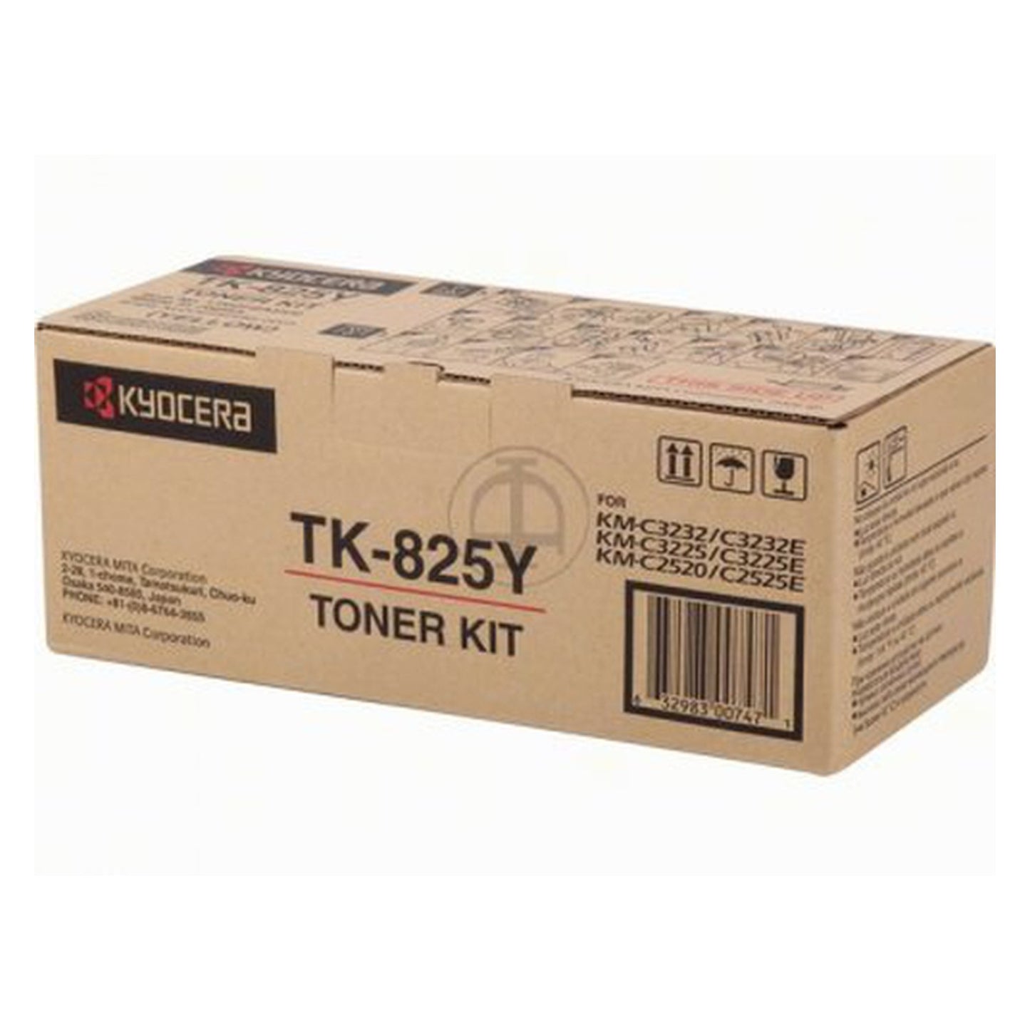 Toner d'origine Kyocera 1T02FZAEU0 / TK-825 Y - jaune