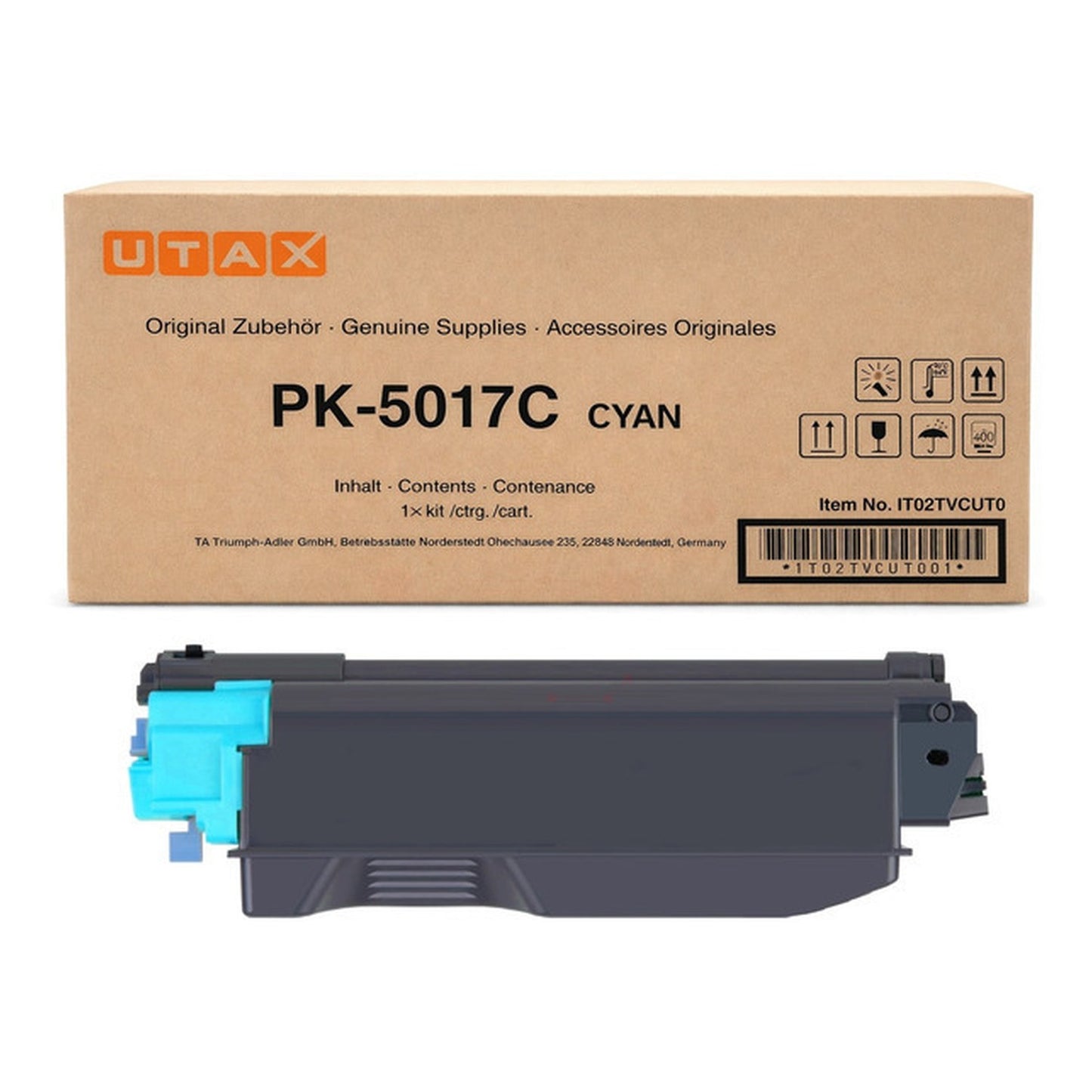 Toner d'origine Utax 1T02TVCUT0 / PK-5017 C - cyan