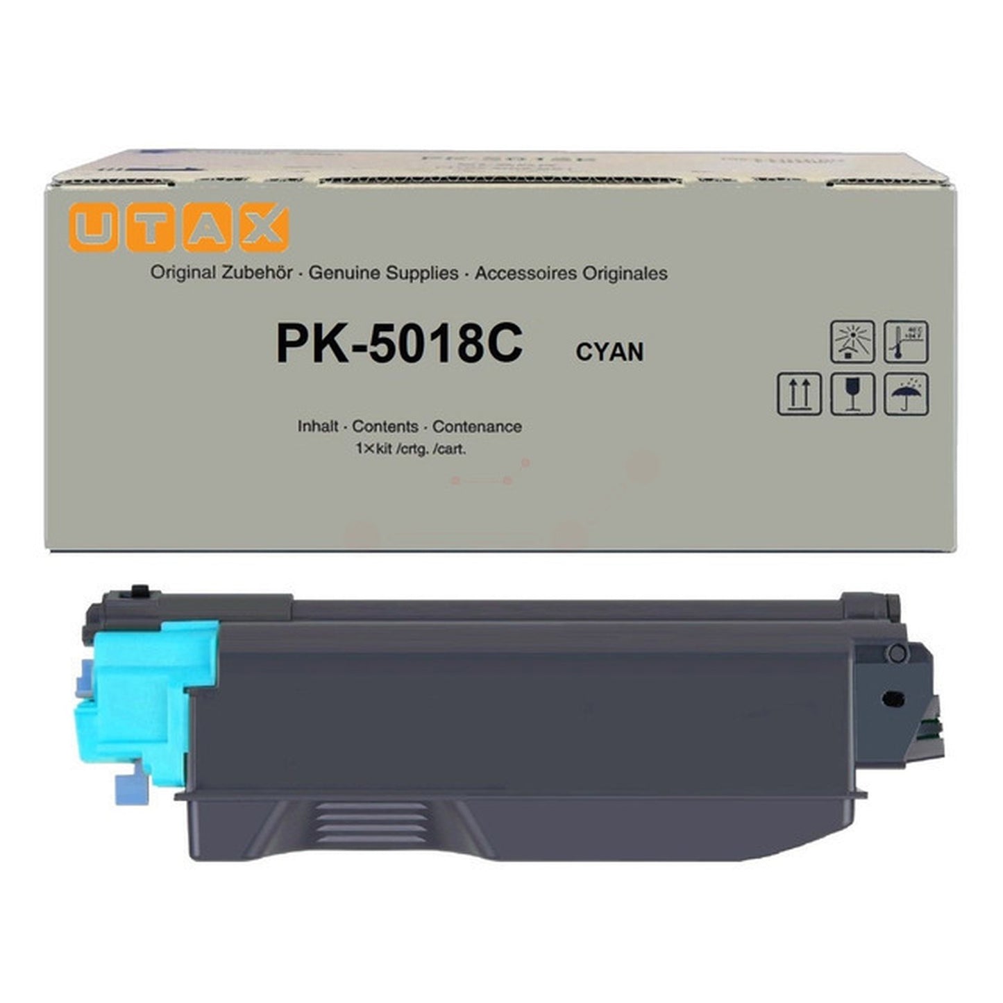 Toner d'origine Utax 1T02TWCUT0 / PK-5018 C - cyan