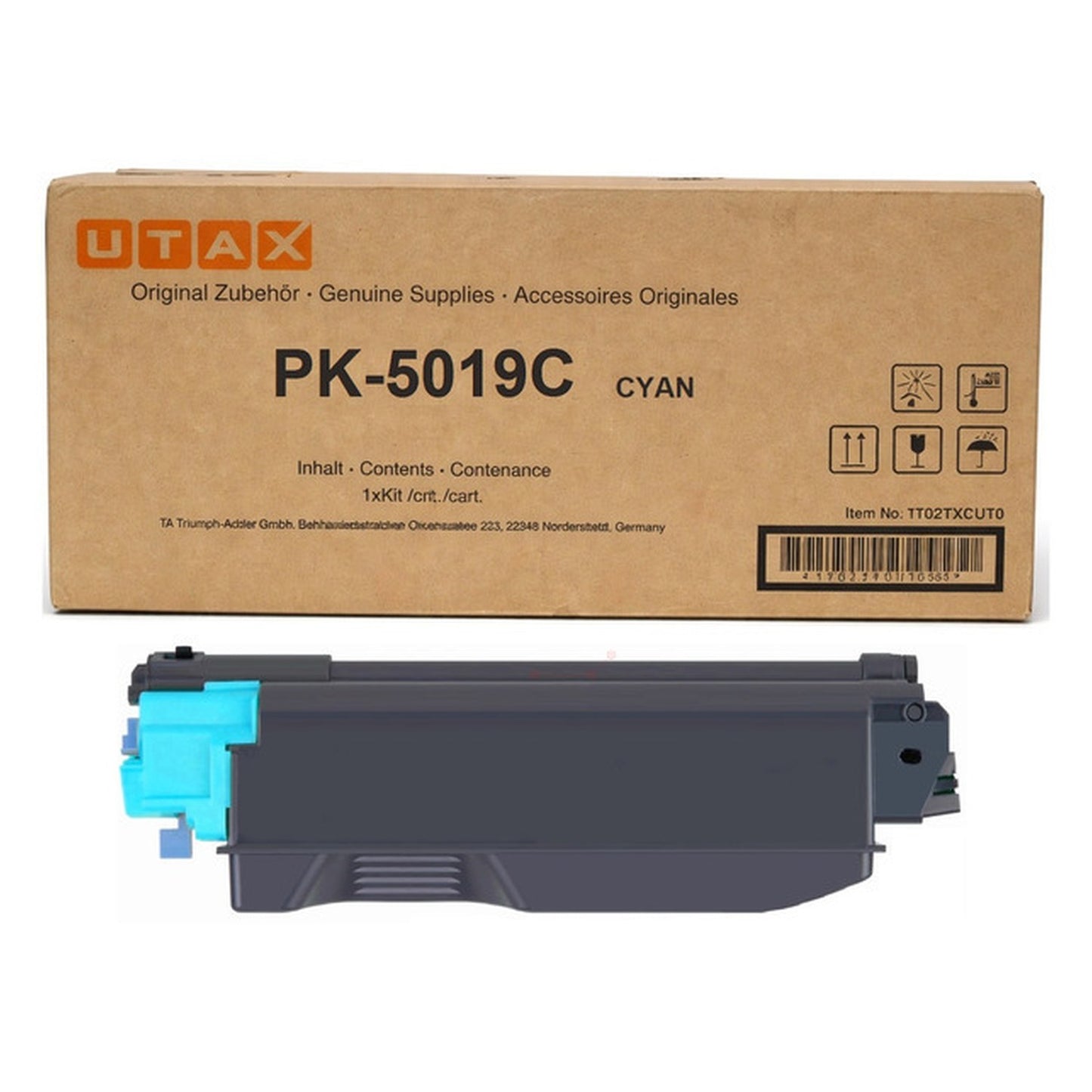 Toner d'origine Utax 1T02TXCUT0 / PK-5019 C - cyan