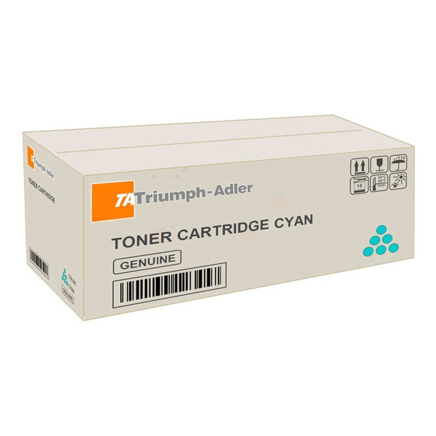 Toner d'origine Triumph-Adler 1T02YPCTA0 / CK-8530 C - cyan