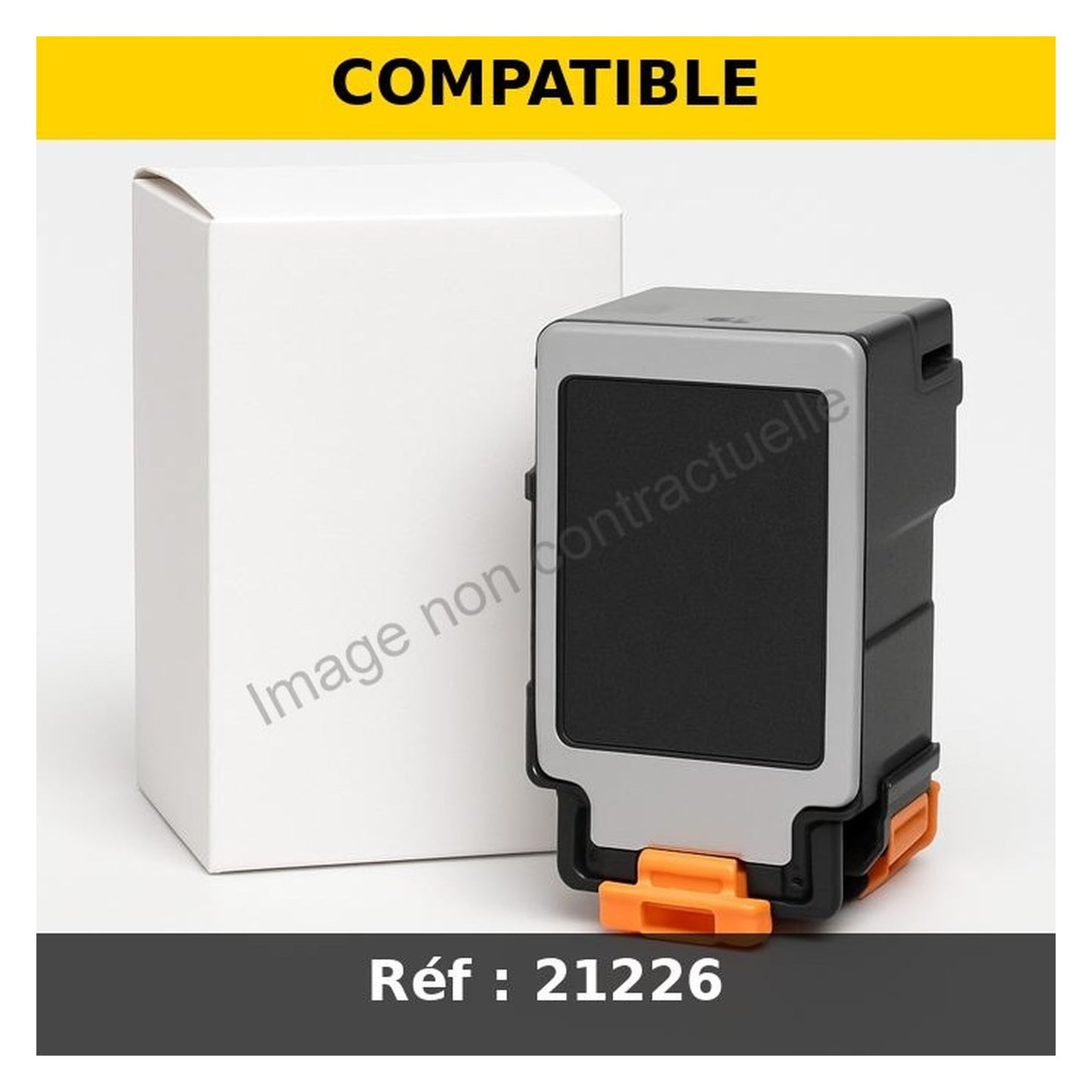 Ruban transfert thermique compatible premium G&G Image - noir