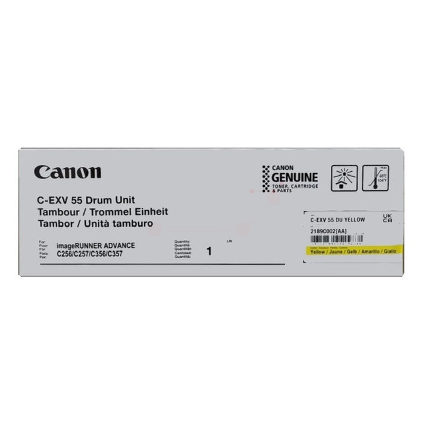 Tambour d'origine Canon 2189C002 / C-EXV 55 - jaune