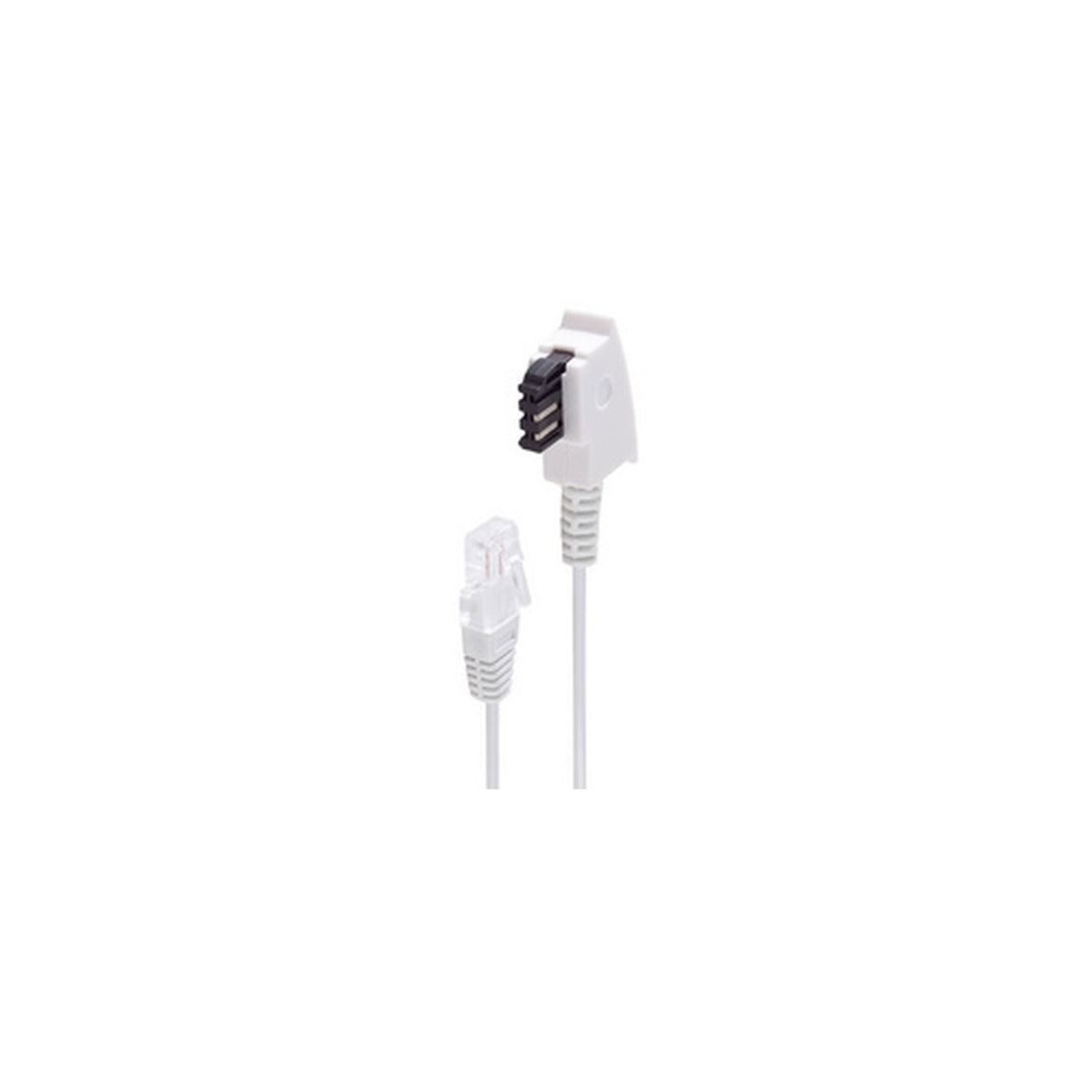 shiverpeaks BASIC-S Telefonkabel, weiß, 1,5 m