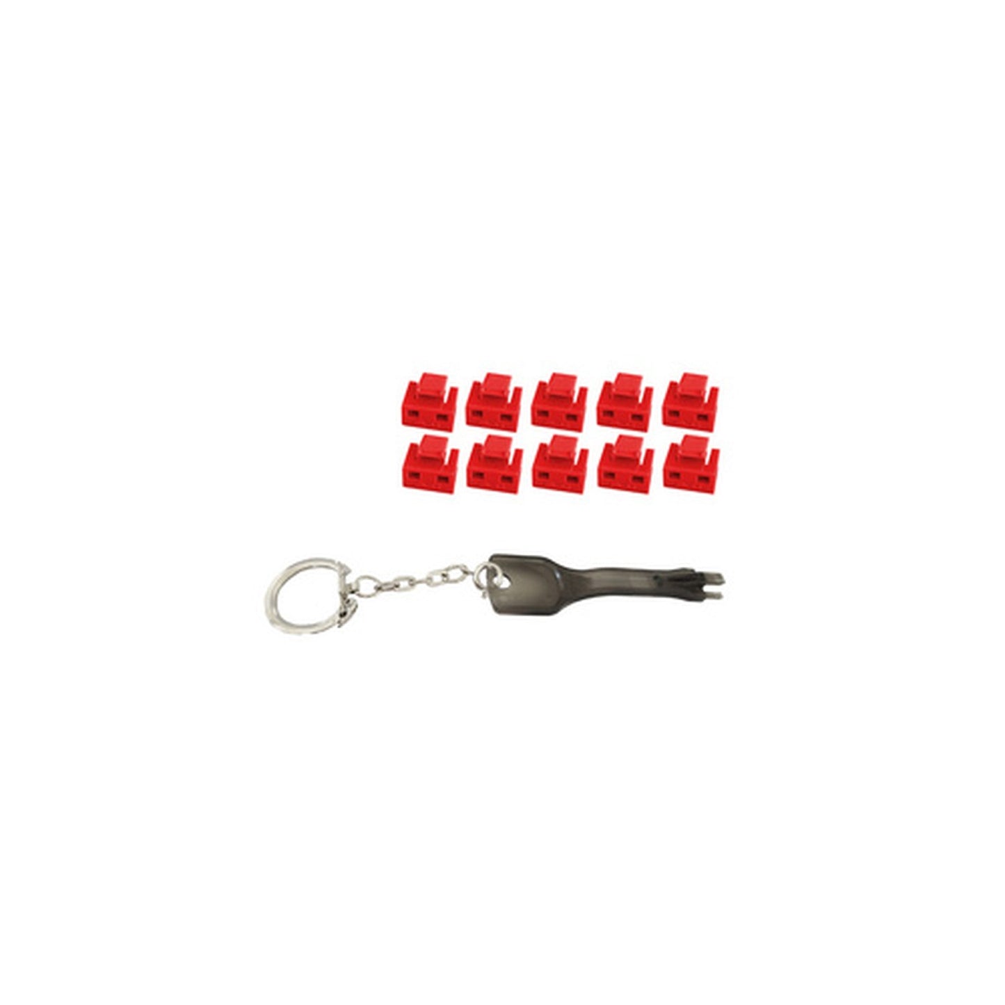 shiverpeaks Bloqueur de port RJ45 avec clé, rouge