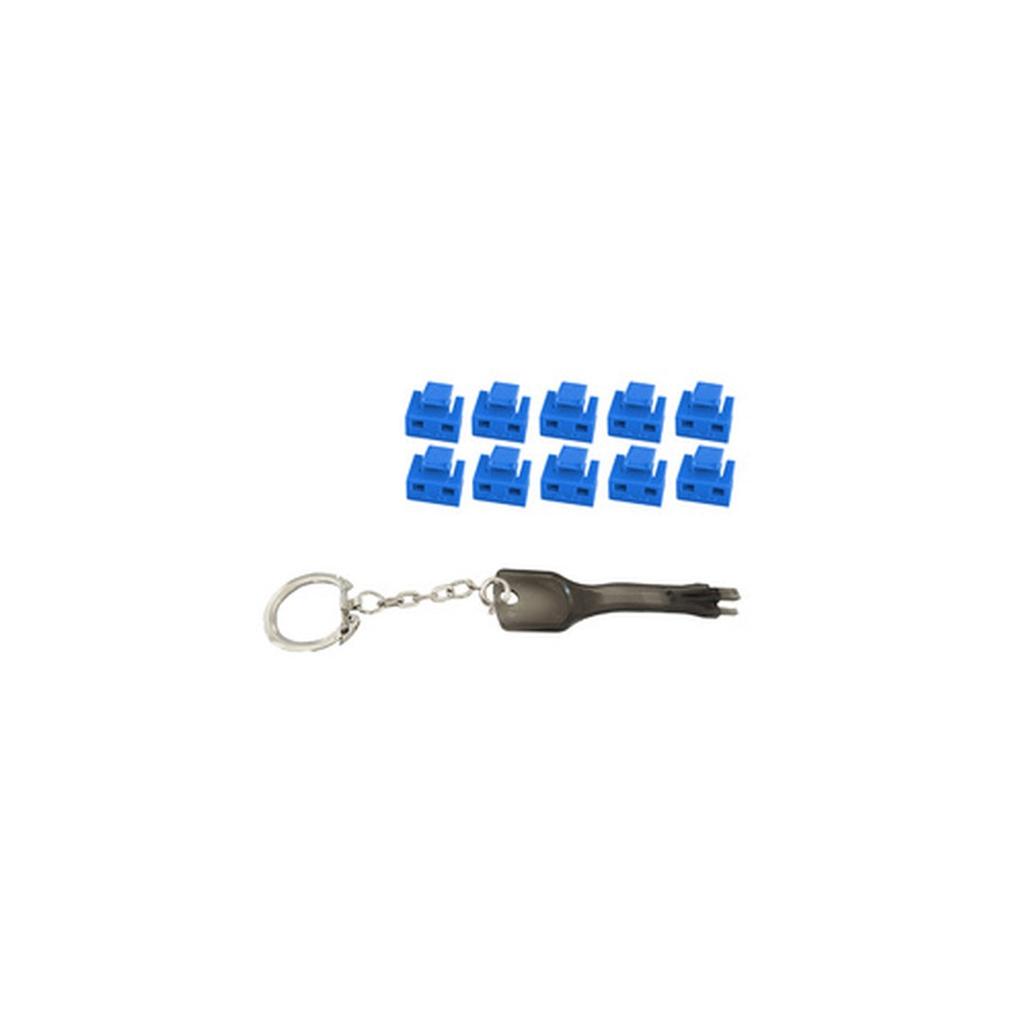 shiverpeaks Bloqueur de port RJ45 avec clé, bleu