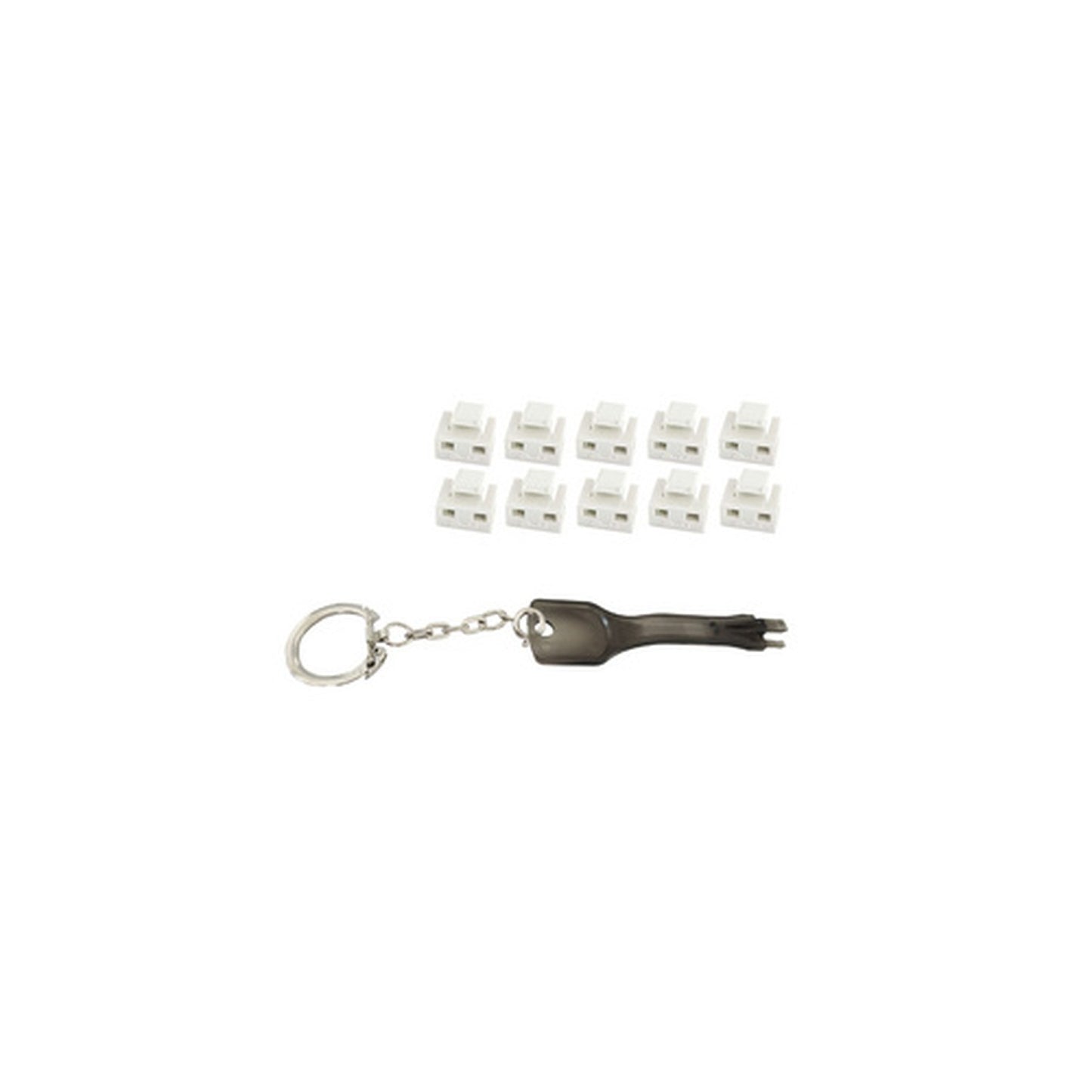 shiverpeaks Bloqueur de port RJ45 avec clé, blanc