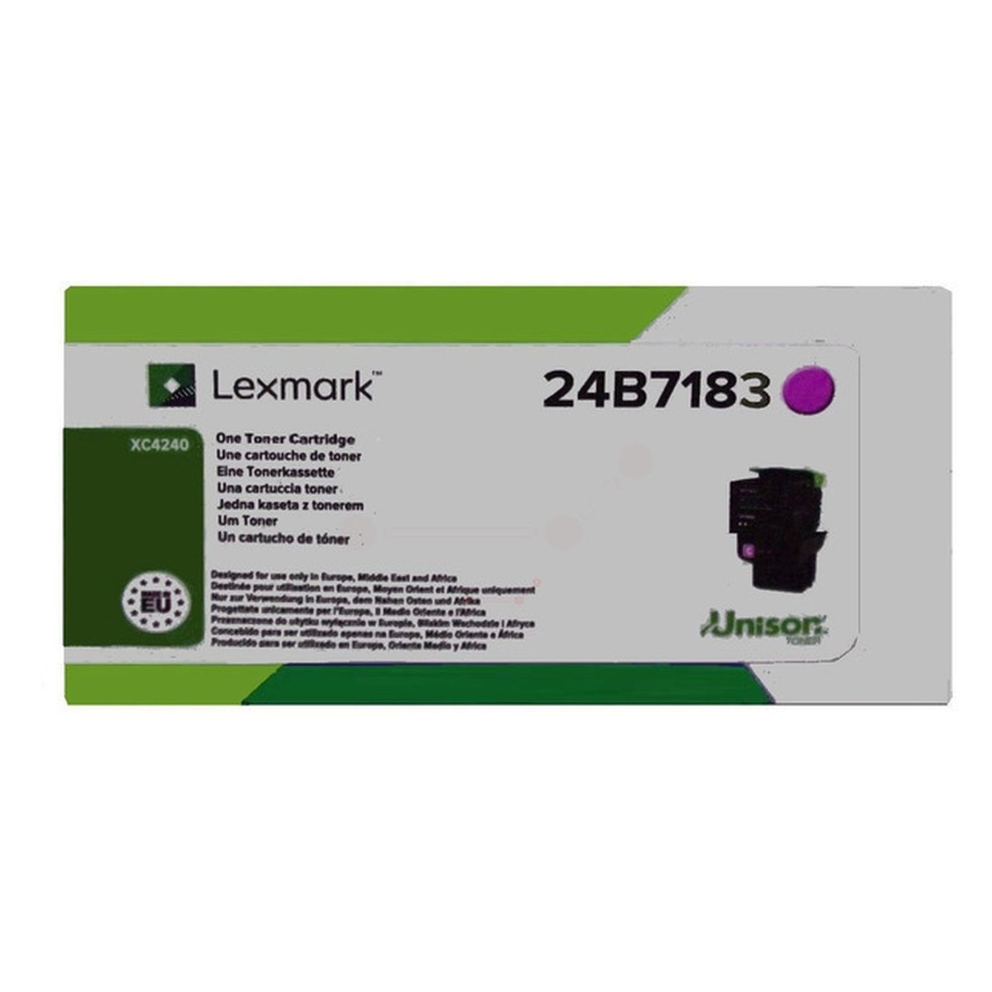 Toner d'origine Lexmark 24B7183 - magenta