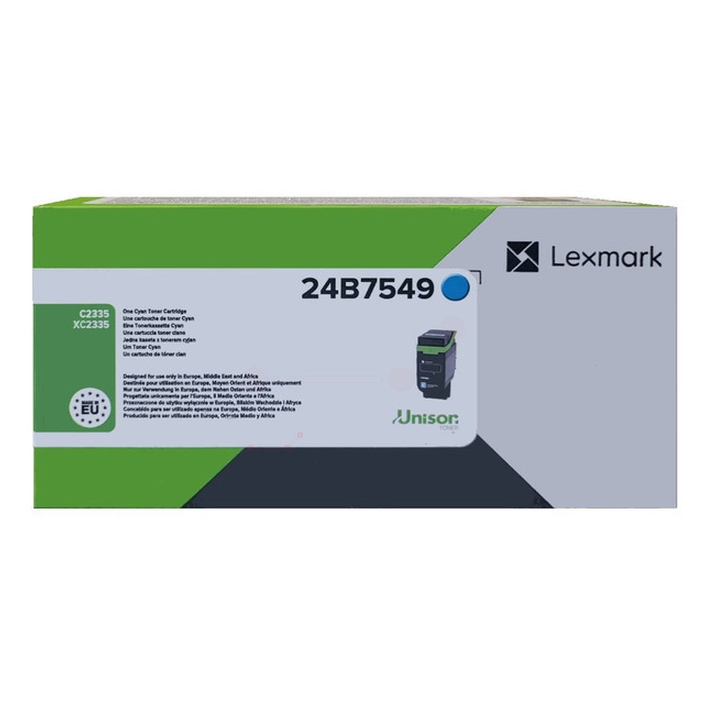 Toner d'origine Lexmark 24B7549 - cyan
