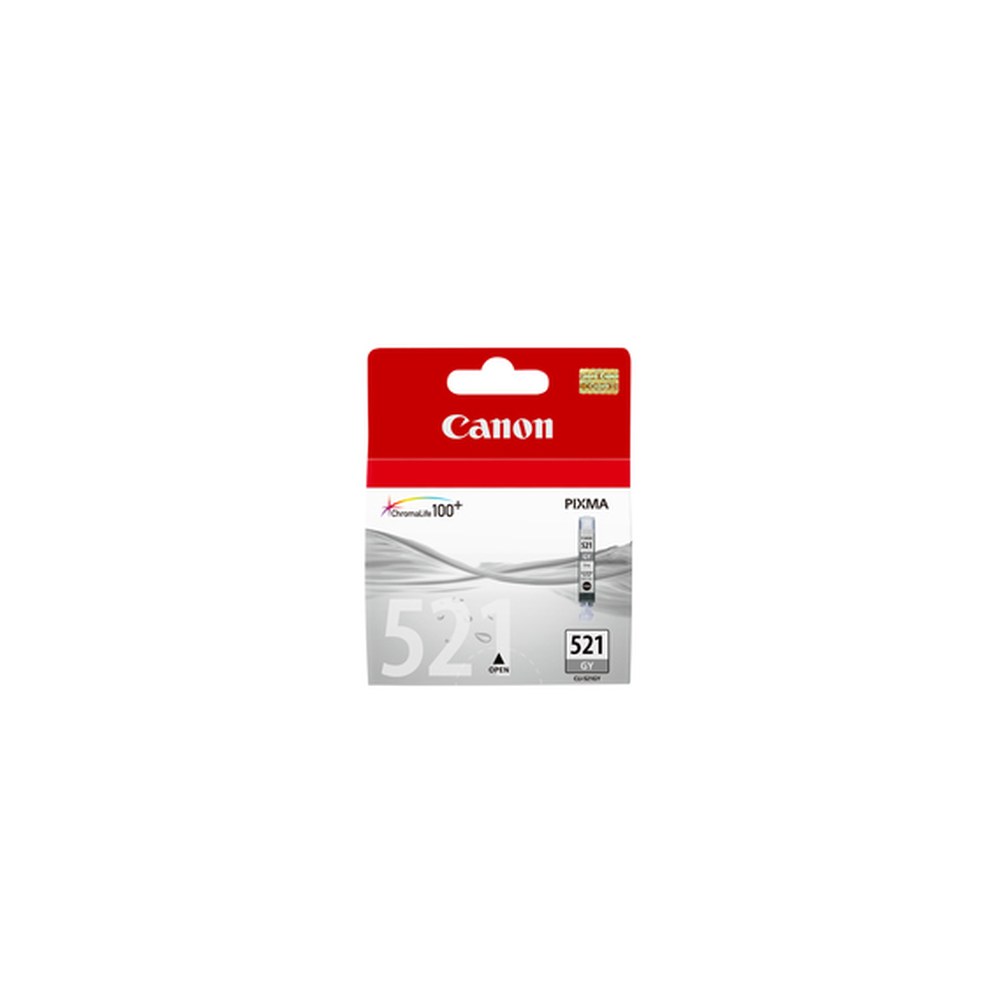 Cartouche d'origine Canon 2937B001 / CLI-521 GY - grise