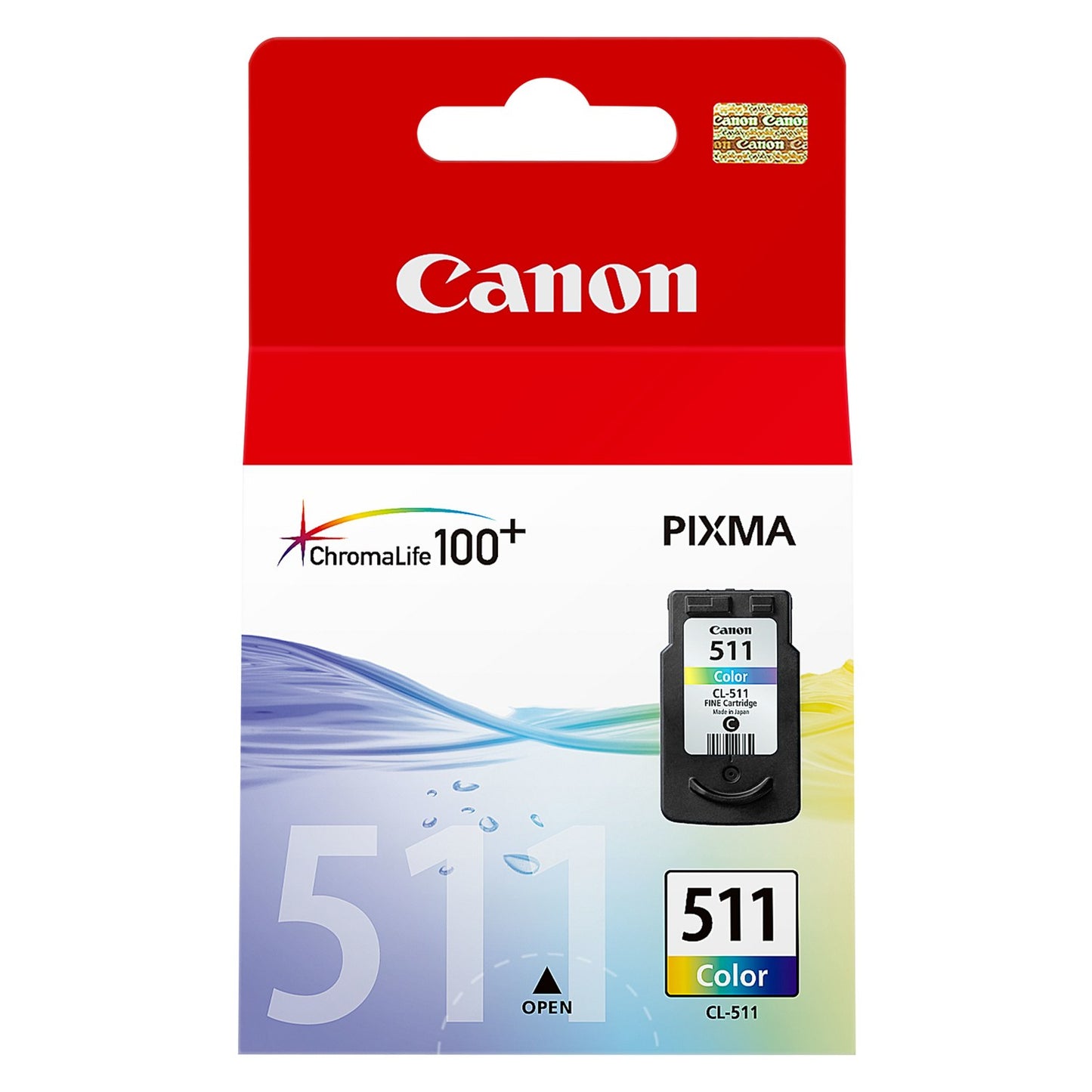 Cartouche Jet d'encre de Marque Canon CL-511 (2972B001) Couleurss (Cyan, Magenta, Yellow) (244 pages ou 97 photos)