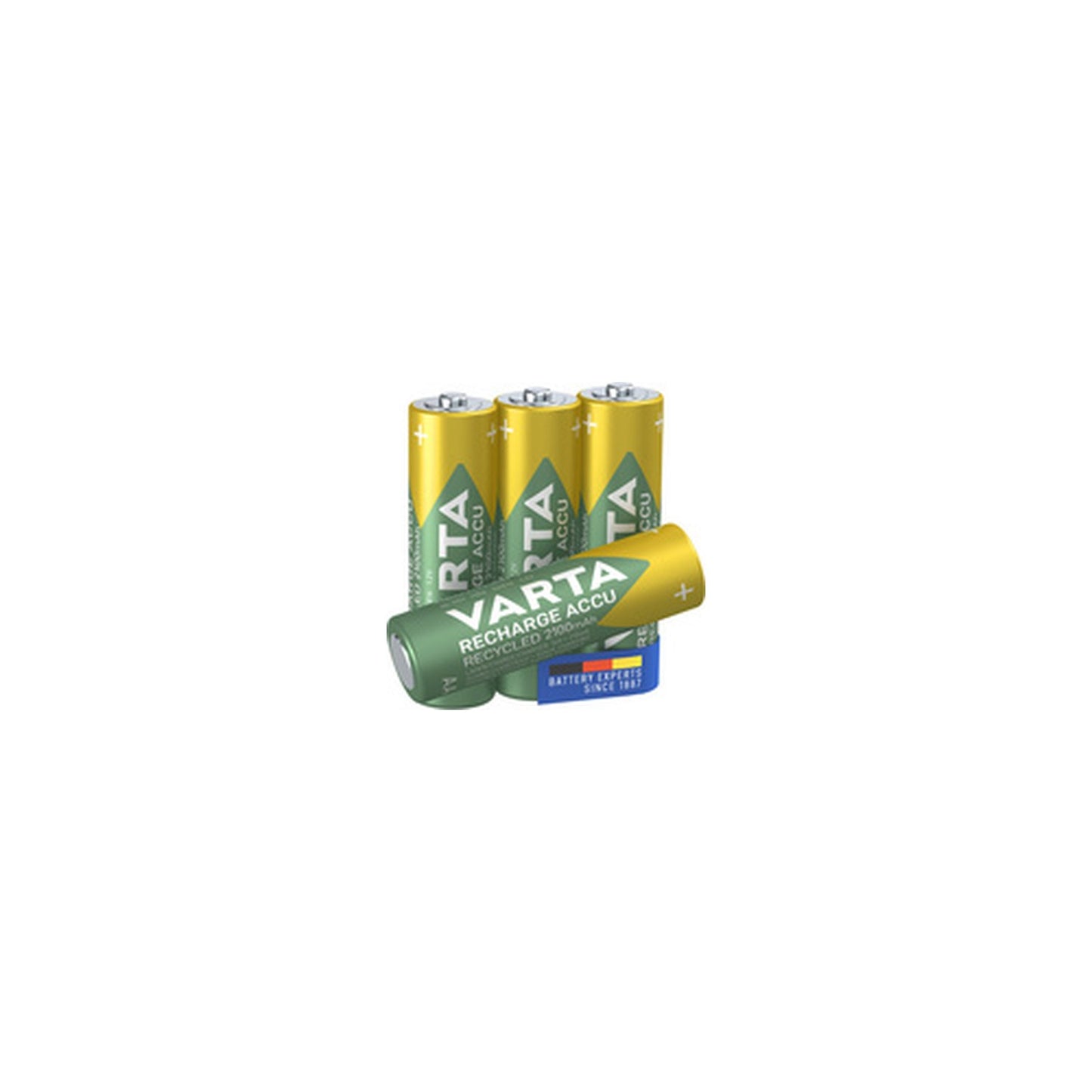 VARTA Pile NiMH "RECHARGE ACCU Recycled", Micro AA, 2100 mAh