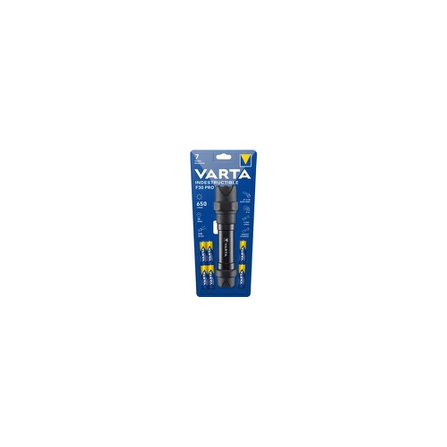 VARTA Lampe de poche "Indestructible F30 Pro", avec 6x AA
