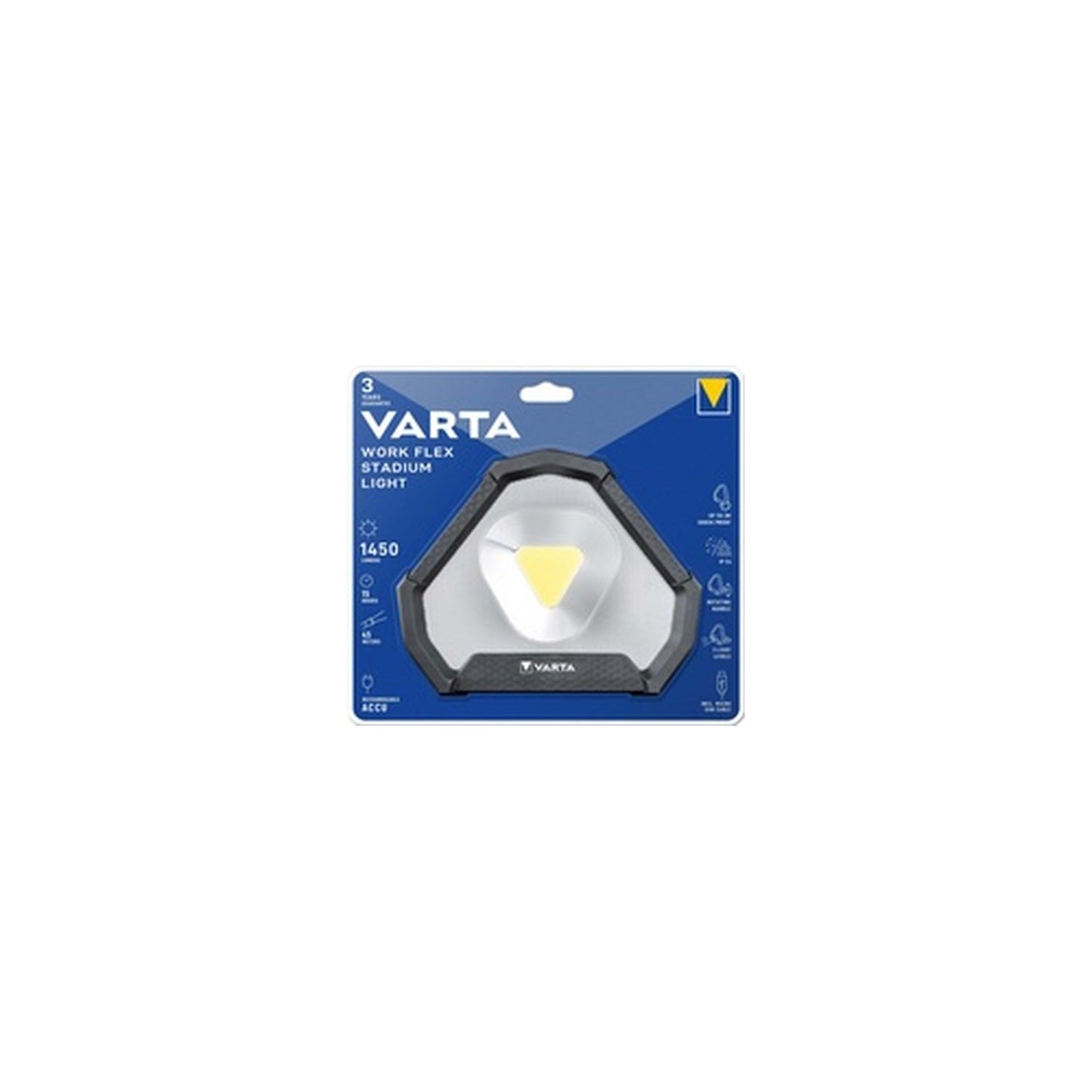 VARTA Lampe de travail rechargeable Work Flex Stadium Light