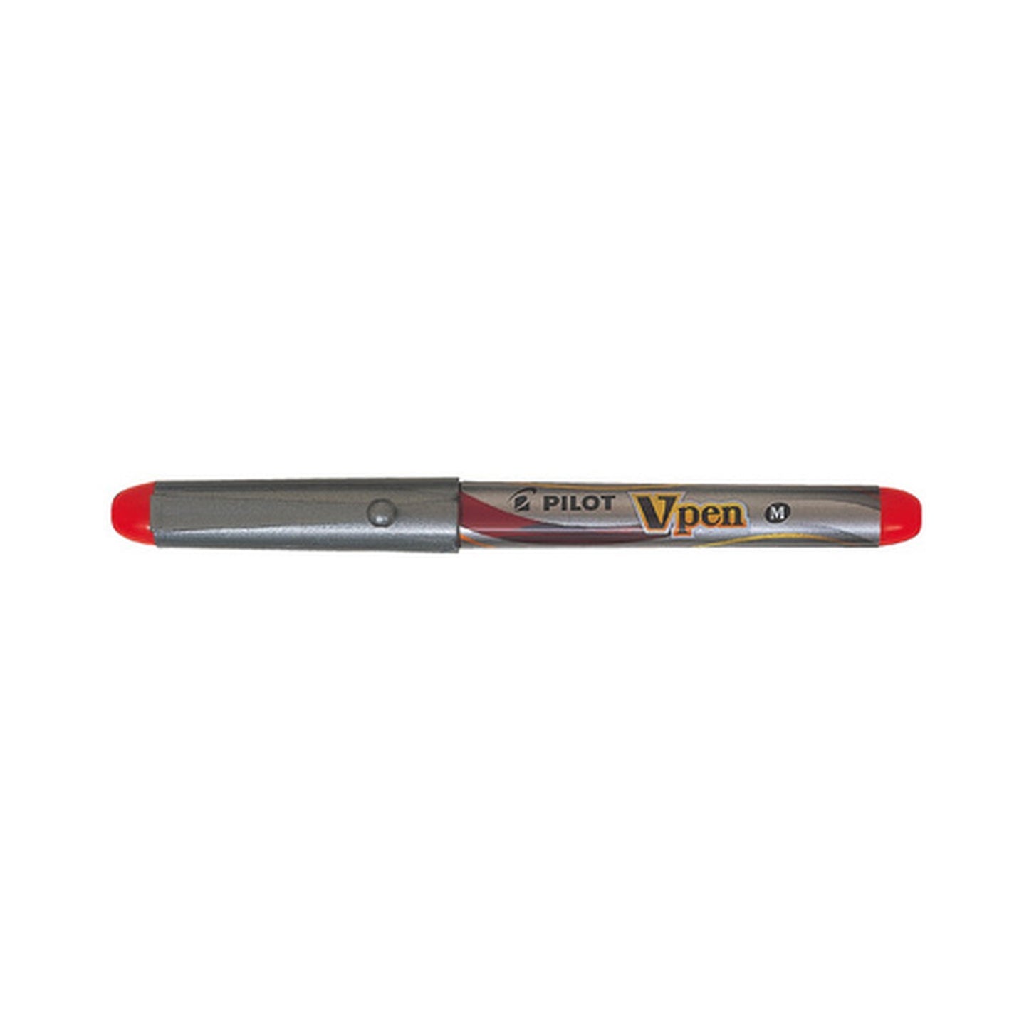 PILOT Stylo plume V-Pen Silver, rouge