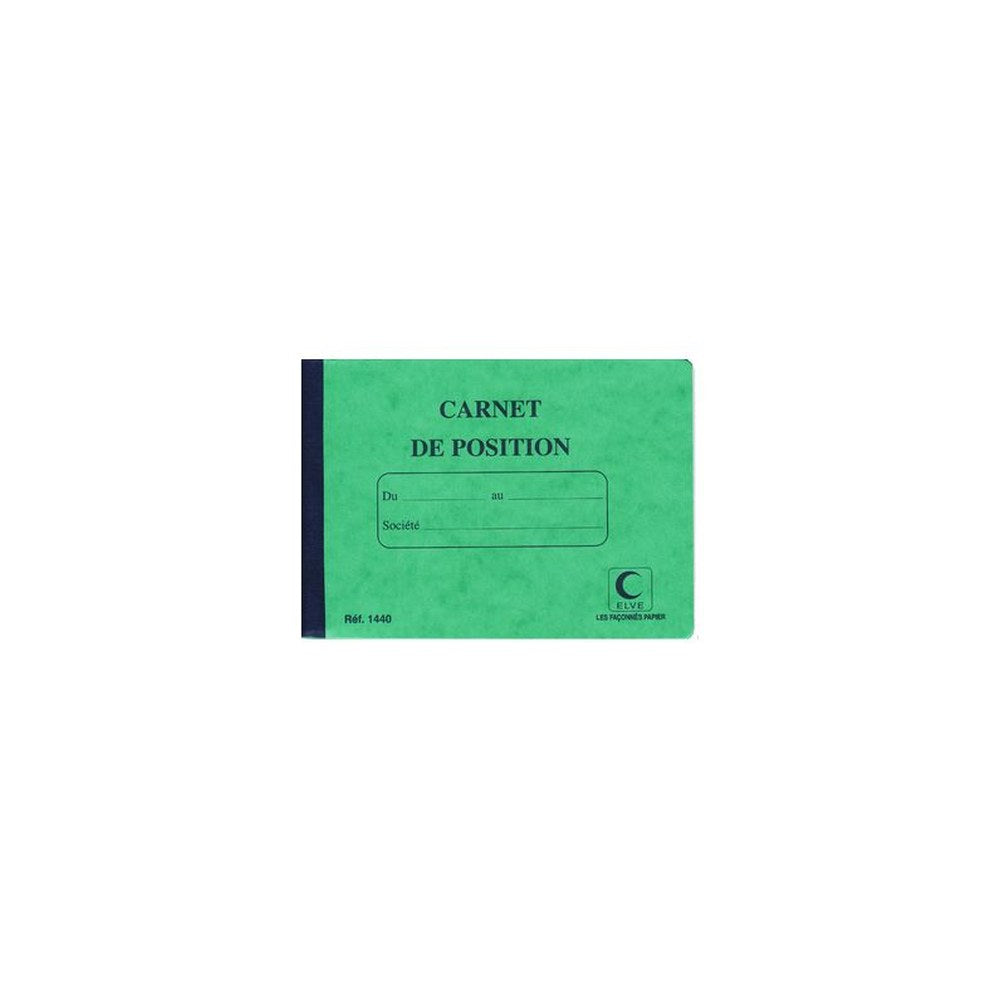 ELVE Carnet de position de compte, 114 x 156 mm