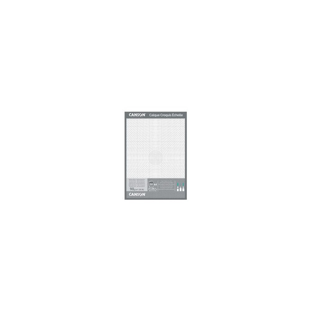 CANSON Papier calque pour dessin technique, A3, 90/95 g/m2