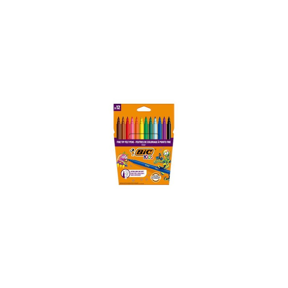 BIC KIDS Feutre Visa, étui en carton de 12