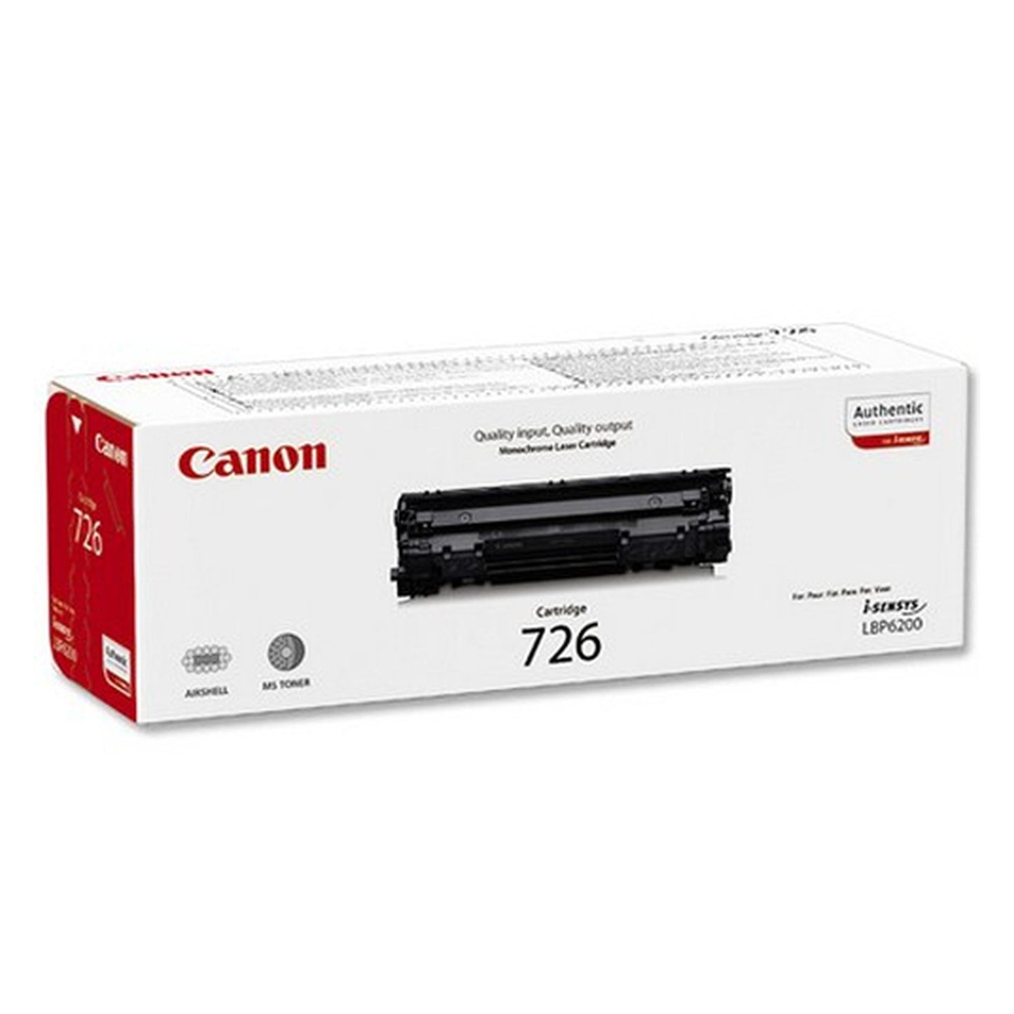 Toner d'origine Canon 3483B002 / 726 - noir