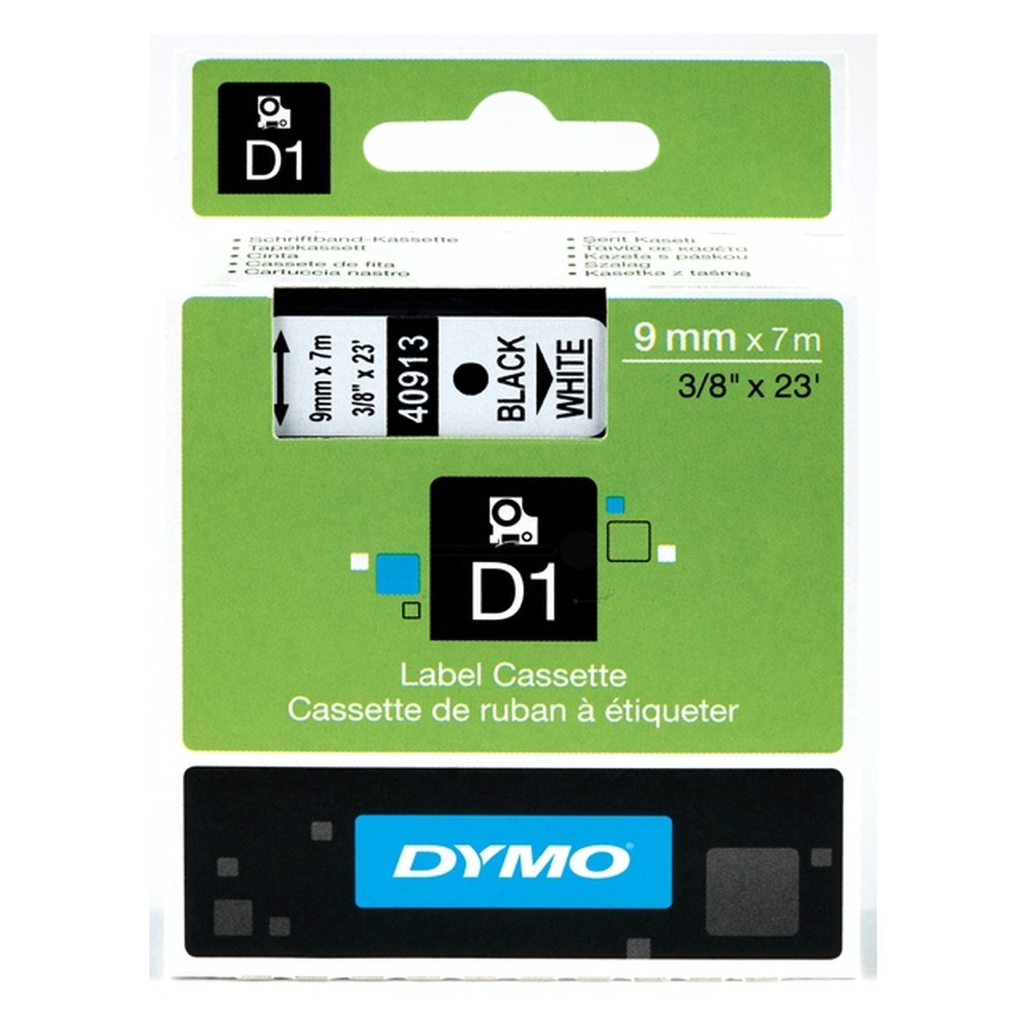 Rouleau d'étiquettes d'origine Dymo 40913 / S0720680 - noir, blanc