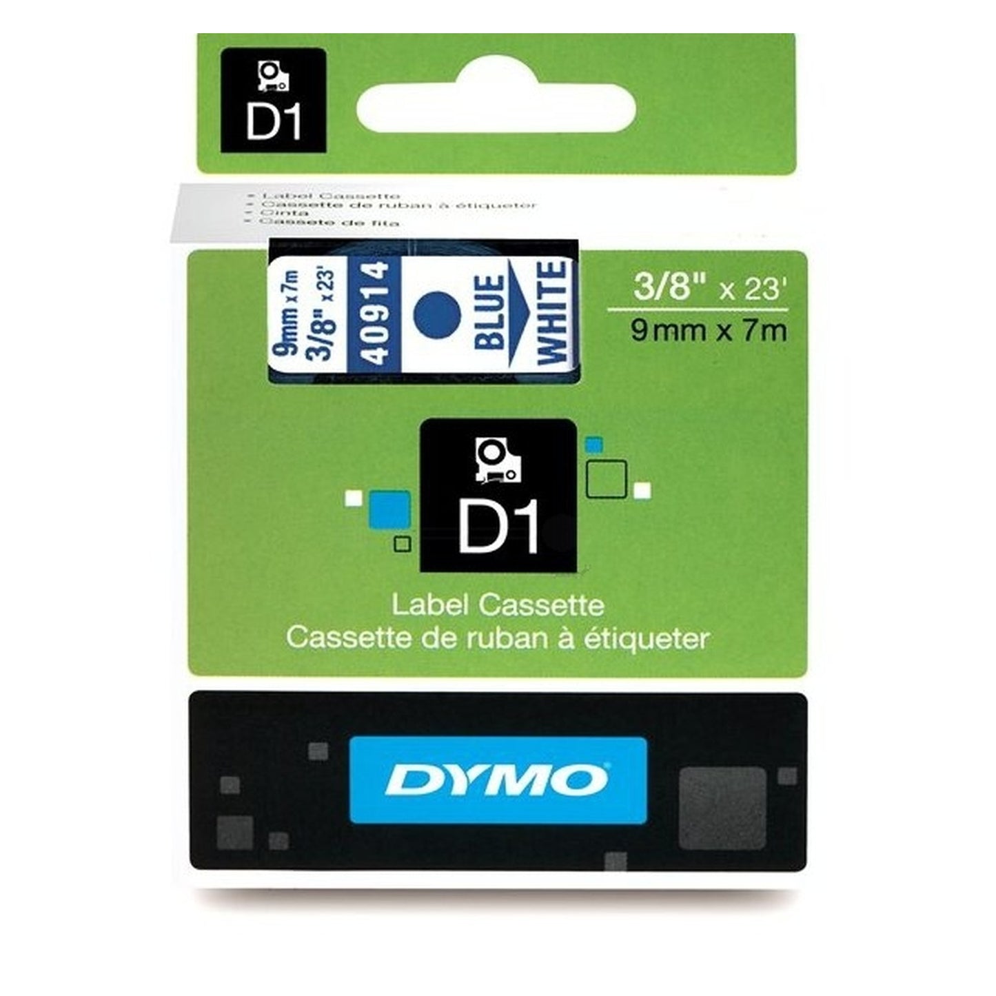 Rouleau d'étiquettes d'origine Dymo 40914 / S0720690 - bleu, blanc