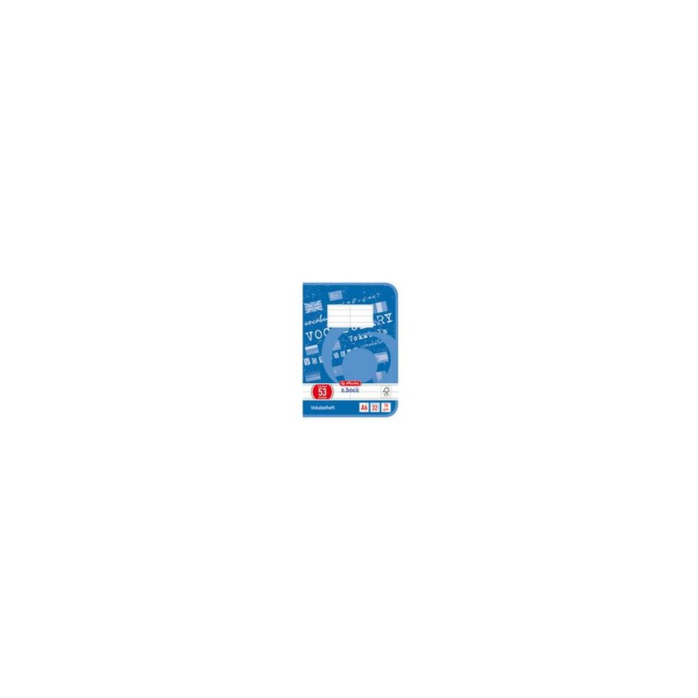 herlitz Vokabelheft x.book, DIN A6, 2-spaltig, 32 Blatt