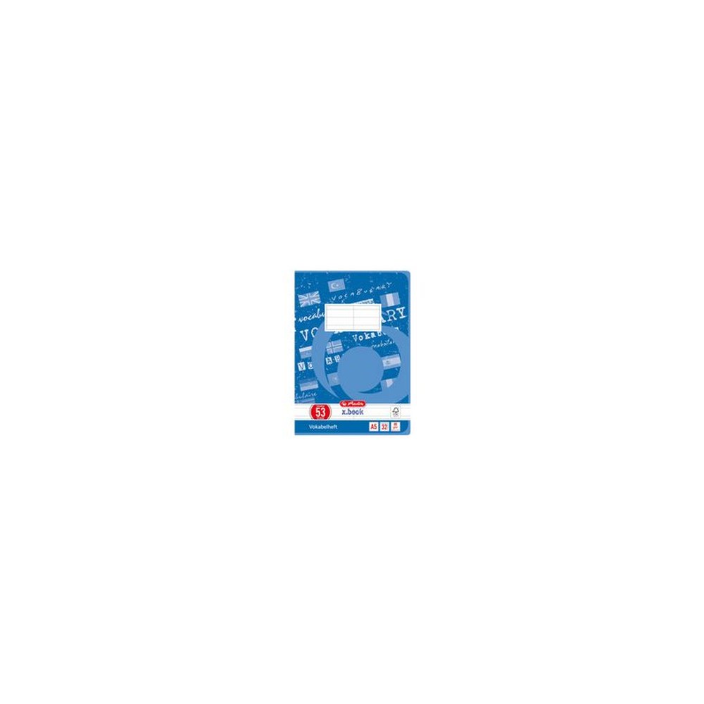 herlitz Cahier de vocabulaire x.book, A5, 2 colonnes,