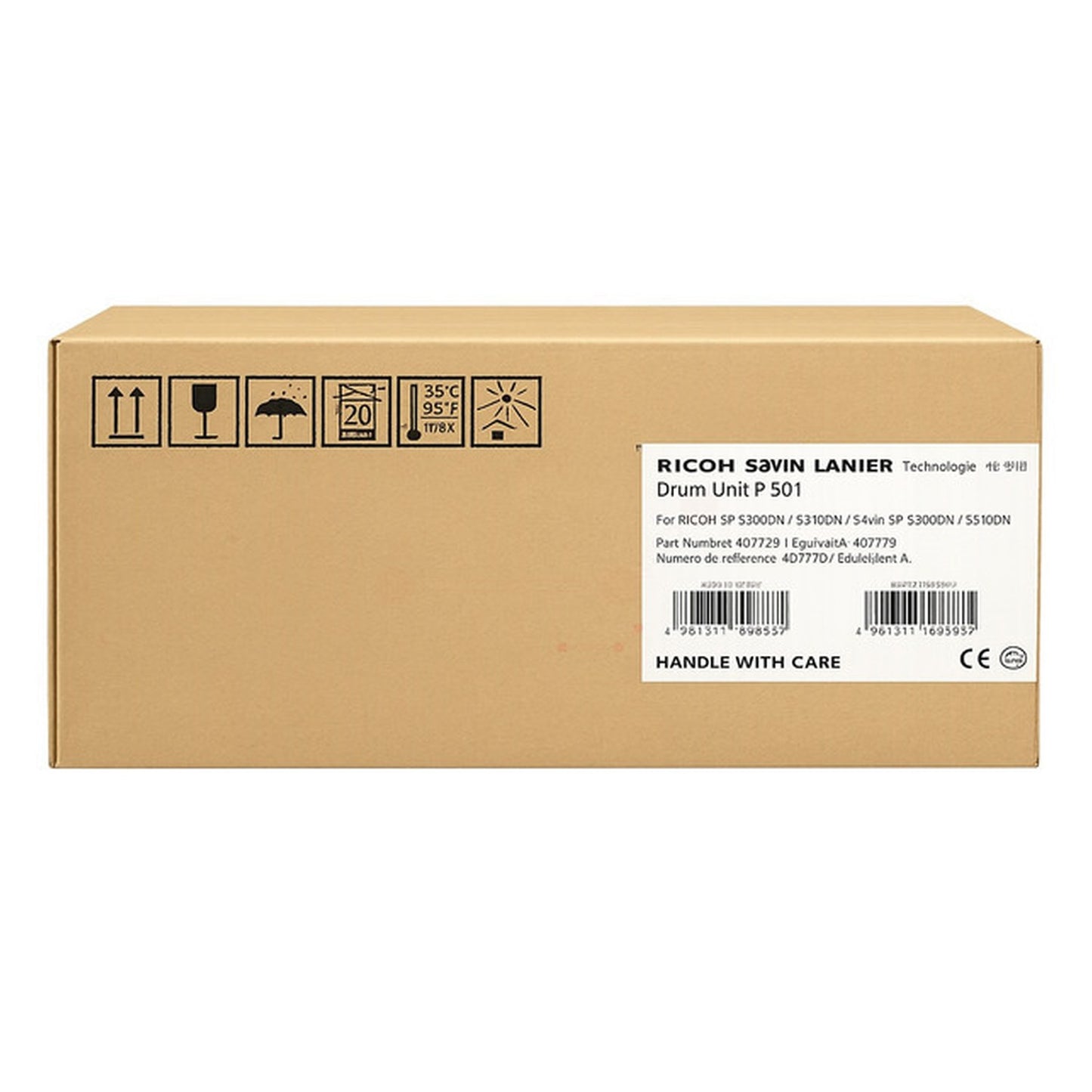 Tambour d'origine Ricoh 418094 / TYPE P 501