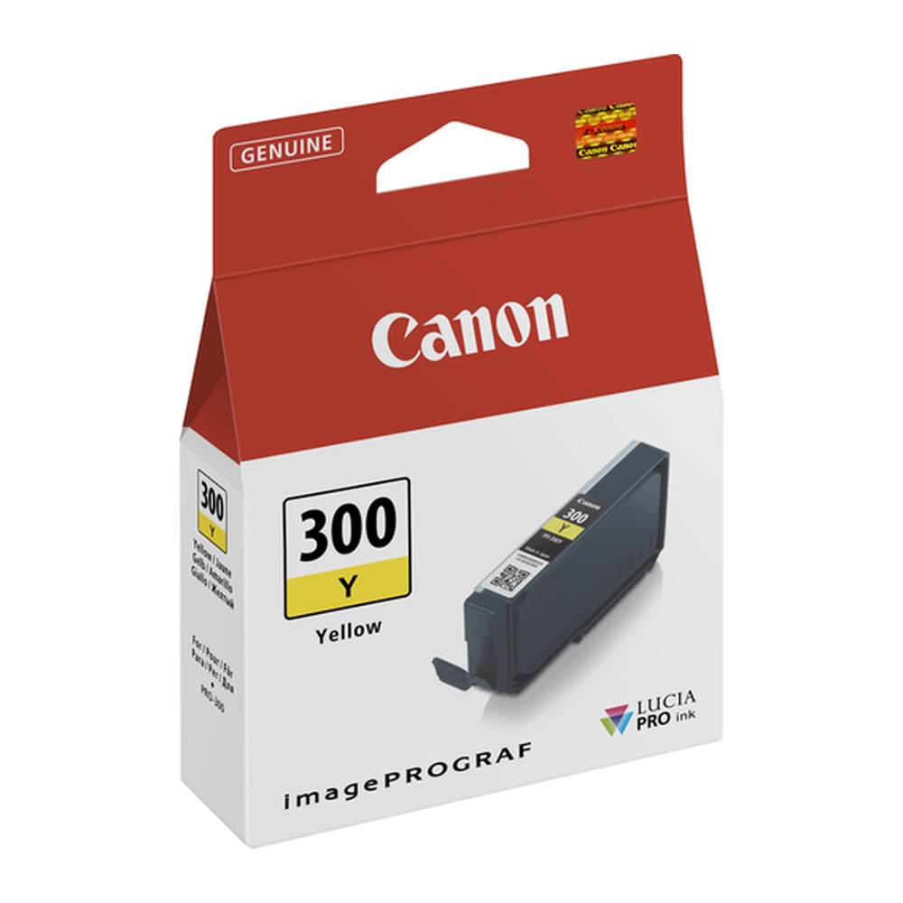 Cartouche d'origine Canon 4196C001 / PFI-300 Y - jaune